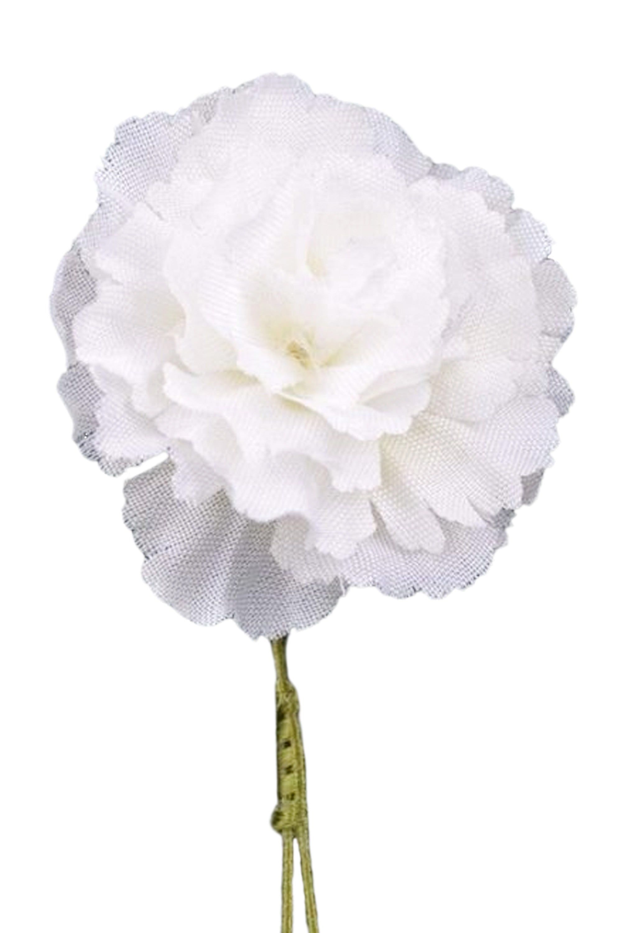 White Carnation Boutonniere Life Size Lapel Flower - Fort Belvedere ...