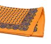 Sunflower Orange Silk Pocket Square in Orange with Small & Large Paisley - Fort Belvedere