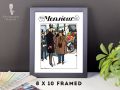 Monsieur Poster Framed - 8 x 10 Men's Fashion Illustration