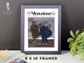 Monsieur Poster Framed - 8 x 10 Men's Fashion Illustration Art 1920s Field Coat