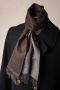 Alpaca Scarf Double Sided Reversible Fort Belvedere Brown Grey