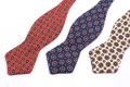Assorted Ancient Madder Silk Bow ties with Buff 7 Red micro pattern - Fort Belvedere