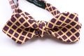 Ancient Madder Silk Bow Tie in Yellow, Red Blue and Orange Diamond Pattern - Fort Belvedere