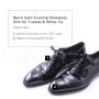 Black Satin Evening Shoelaces Slim for Tuxedo and White Tie by Fort Belvedere