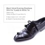 Black Velvet Evening Shoelaces Slim for Tuxedo & White Tie by Fort Belvedere
