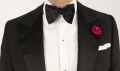 Black Big Large Butterfly Bow Tie Silk Satin Self-Tie with fixed Necksizes with tuxedo - Fort Belvedere