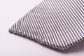 Silver and Black Double Twill Stripe Silk Tie - Fort Belvedere