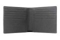 Black Togo full-grain leather wallet 10 card slots