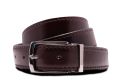 Burgundy Bordeaux Cordovan Oxblood Red boxcalf belt paired with Benedict Silver Solid Brass Belt Buckle Exchangeable Oblong Rectangle with Palladium Plating Hypoallergenic Nickel Free - Fort Belvedere