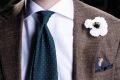 White Anemone Boutonniere Buttonhole Flower Fort Belvedere
