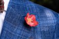 Red Christmas Rose Boutonniere Buttonhole Flower Fort Belvedere