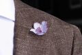 White and Violet Christmas Rose Boutonniere Buttonhole Flower Fort Belvedere