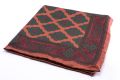 Bronze, Burgundy and Bottle Green pocket square  by Fort Belvedere Made in England