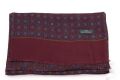Burgundy and Blue Reversilble Scarves in Wool Motifs & Paisley by Fort Belvedere