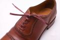 Burgundy Flat Shoelaces - Waxed Cotton Made in Italy - Fort Belvedere