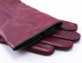 Burgundy Men's Dress Gloves with Button with Fort Belvedere Ginature Green piping