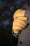 Chamois Yellow Peccary Mens Dress Gloves Hydropeccary handsewn with button closure by Fort Belvedere