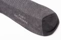 Charcoal Grey Melange Two Tone Solid Oxford Socks Fil d'Ecosse Cotton - Fort Belvedere