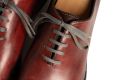 Charcoal Grey Shoelaces Flat Waxed Cotton - Luxury Dress Shoe Laces by Fort Belvedere