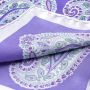 close up back details of Light Purple, Blue, green & White with Big Paisley by Fort Belvedere