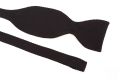 Closer look Black Bow Tie in Silk Wide Rib Grosgrain Sized Butterfly - Fort Belvedere