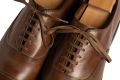 Coffee Brown Shoelaces Flat Waxed Cotton - Luxury Dress Shoe Laces by Fort Belvedere