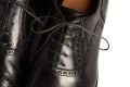 Dark Charcoal Grey Shoelaces Round - Waxed Cotton Dress Shoe Laces Luxury by Fort Belvedere