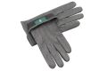 Unlined Peccary Gloves in British Racing Green with Olive Green Contrast Lining