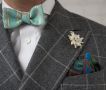 Edelweiss Boutonniere with bow tie by Fort Belvedere