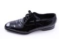 Elegant Black Satin Evening Shoelaces Slim for Tuxedo & White Tie by Fort Belvedere