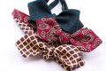 Red, Yellow & Dark Green Handmade Bow Ties with paisley and pattern - Fort Belvedere