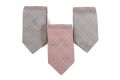 Fort Belvedere Prince of Wales Glen Check silk ties in burgundy and black - made in Italy 