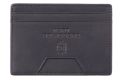 Slim Wallet - 4CC - Americana Black Full-Grain Leather front view. 