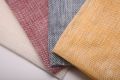 Yellow Handcrafted Linen Pocket Square Handrolled with Navy Blue X Stitch by Fort Belvedere