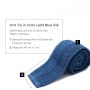 Knit Tie in Solid Light Blue Silk - Fort Belvedere