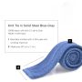 Knit Tie in Solid Steel Blue-Gray Silk - Fort Belvedere