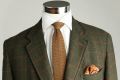 Knit Tie in Solid Tobacco Brown Silk - Fort Belvedere