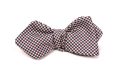 Silk Bow Tie in Red, White and Blue Shepherd's Check - Pointed End - Fort Belvedere
