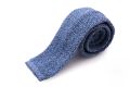 Light Blue Mottled Knit Tie Cri De La Soie Silk Fort Belvedere