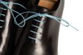 Light Blue Shoelaces Round - Waxed Cotton Dress Shoe Laces Luxury by Fort Belvedere