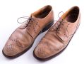 Mid Brown Shoelaces Round - Waxed Cotton Dress Shoe Laces Luxury by Fort Belvedere in action
