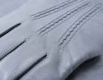 Light Grey Men's Gloves with Classic Points in unusual design by Fort Belvedere