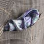 Folded Pocket Square in Light Purple, Blue, green & White paisley by Fort Belvedere