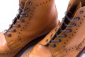 Fort Belvedere Boot Laces Round Waxed Cotton in Blue Gret - made in Italy