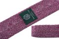 Magenta Pink Grey Mottled Cri de la Soie Knit Tie Fort Belvedere