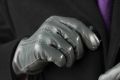 Medium Grey Lamb Nappa Men's Leather Gloves Water Resistant by Fort Belvedere
