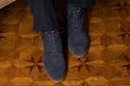 Navy Boot Laces Round Waxed Cotton - by Fort Belvedere