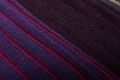 Midnight Blue and Burgundy Shadow Stripe Ribbed Socks Fil d'Ecosse Cotton - Fort Belvedere