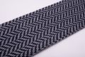 Navy Light Grey Herringbone Wool Knit Tie Fort Belvedere