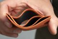 Orange Togo Full-Grain Leather 4CC Wallet compartments